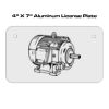 4 X 7 Aluminum License Plate  Thumbnail