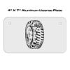 4 X 7 Aluminum License Plate  Thumbnail