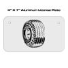 4 X 7 Aluminum License Plate  Thumbnail