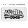 4 X 7 Aluminum License Plate  Thumbnail