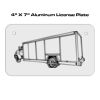 4 X 7 Aluminum License Plate  Thumbnail