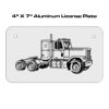 4 X 7 Aluminum License Plate  Thumbnail