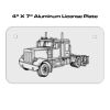 4 X 7 Aluminum License Plate  Thumbnail