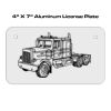 4 X 7 Aluminum License Plate  Thumbnail