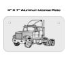 4 X 7 Aluminum License Plate  Thumbnail
