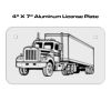 4 X 7 Aluminum License Plate  Thumbnail