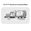 4 X 7 Aluminum License Plate  Thumbnail