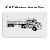 4 X 7 Aluminum License Plate  Thumbnail
