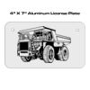 4 X 7 Aluminum License Plate  Thumbnail