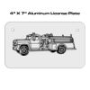 4 X 7 Aluminum License Plate  Thumbnail