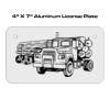 4 X 7 Aluminum License Plate  Thumbnail