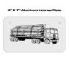 4 X 7 Aluminum License Plate  Thumbnail