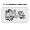 4 X 7 Aluminum License Plate  Thumbnail