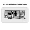 4 X 7 Aluminum License Plate  Thumbnail