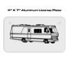 4 X 7 Aluminum License Plate  Thumbnail