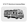 4 X 7 Aluminum License Plate  Thumbnail