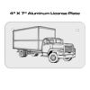 4 X 7 Aluminum License Plate  Thumbnail