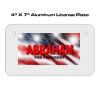 4 X 7 Aluminum License Plate  Thumbnail