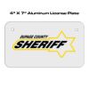 4 X 7 Aluminum License Plate  Thumbnail