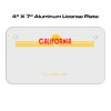 4 X 7 Aluminum License Plate  Thumbnail