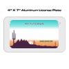 4 X 7 Aluminum License Plate  Thumbnail