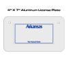 4 X 7 Aluminum License Plate  Thumbnail