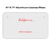 4 X 7 Aluminum License Plate  Thumbnail