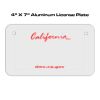 4 X 7 Aluminum License Plate  Thumbnail