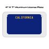 4 X 7 Aluminum License Plate  Thumbnail