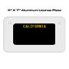 4 X 7 Aluminum License Plate  Thumbnail