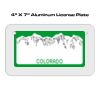 4 X 7 Aluminum License Plate  Thumbnail