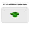 4 X 7 Aluminum License Plate  Thumbnail