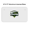 4 X 7 Aluminum License Plate  Thumbnail