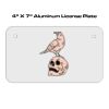 4 X 7 Aluminum License Plate  Thumbnail