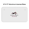 4 X 7 Aluminum License Plate  Thumbnail
