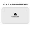 4 X 7 Aluminum License Plate  Thumbnail