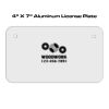 4 X 7 Aluminum License Plate  Thumbnail