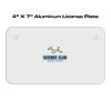 4 X 7 Aluminum License Plate  Thumbnail