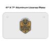 4 X 7 Aluminum License Plate  Thumbnail