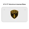 4 X 7 Aluminum License Plate  Thumbnail