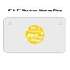 4 X 7 Aluminum License Plate  Thumbnail