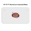 4 X 7 Aluminum License Plate  Thumbnail
