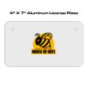 4 X 7 Aluminum License Plate  Thumbnail