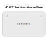 4 X 7 Aluminum License Plate  Thumbnail