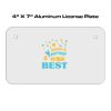 4 X 7 Aluminum License Plate  Thumbnail