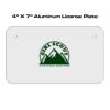 4 X 7 Aluminum License Plate  Thumbnail