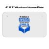 4 X 7 Aluminum License Plate  Thumbnail