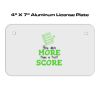 4 X 7 Aluminum License Plate  Thumbnail