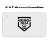 4 X 7 Aluminum License Plate  Thumbnail