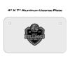 4 X 7 Aluminum License Plate  Thumbnail